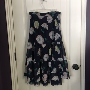 Loft floral skirt